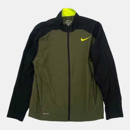 Nike Dri-FIT Τζάκετ Χακί Μαύρο /pre owned
